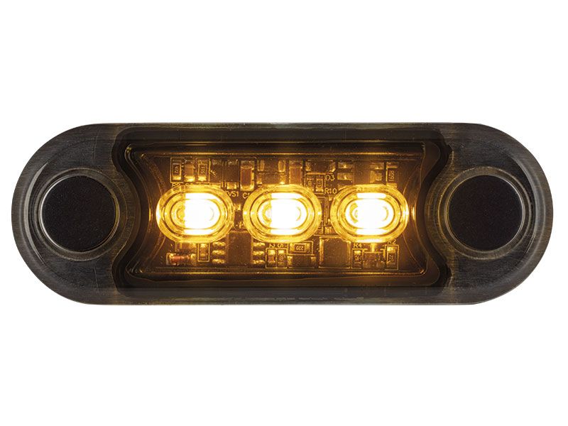 Optibeam Dark Phantom varningsljus, gul, R65 klass 1