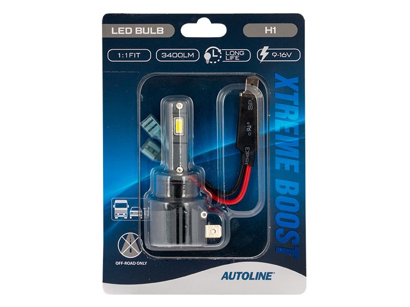 AUTOLINE XTREME BOOST LED BULB H1 9-16V 3400LM