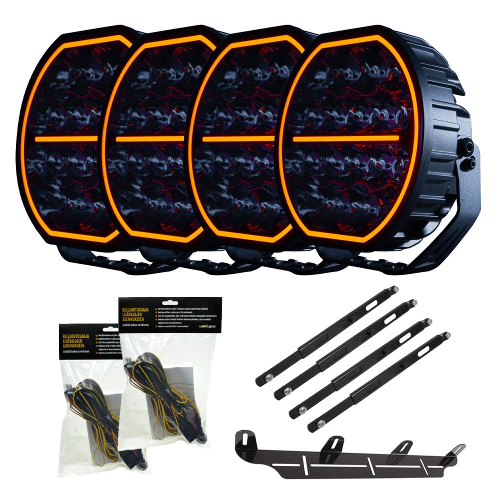 Strands Big Energy V2 (2.0) 9" LED-extraljuspaket 4-Pack
