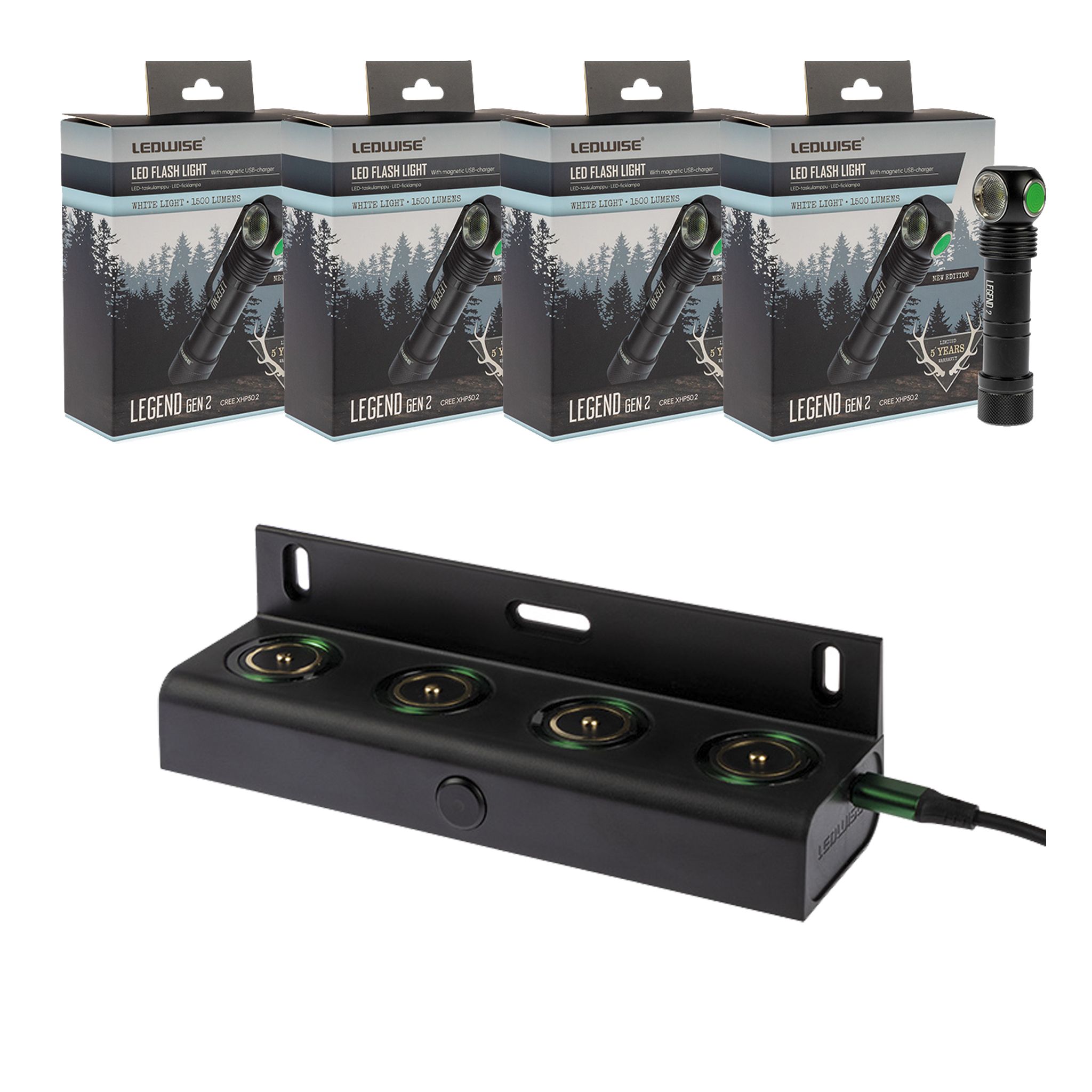 Ledwise Legend Gen2 X4 combo pack
