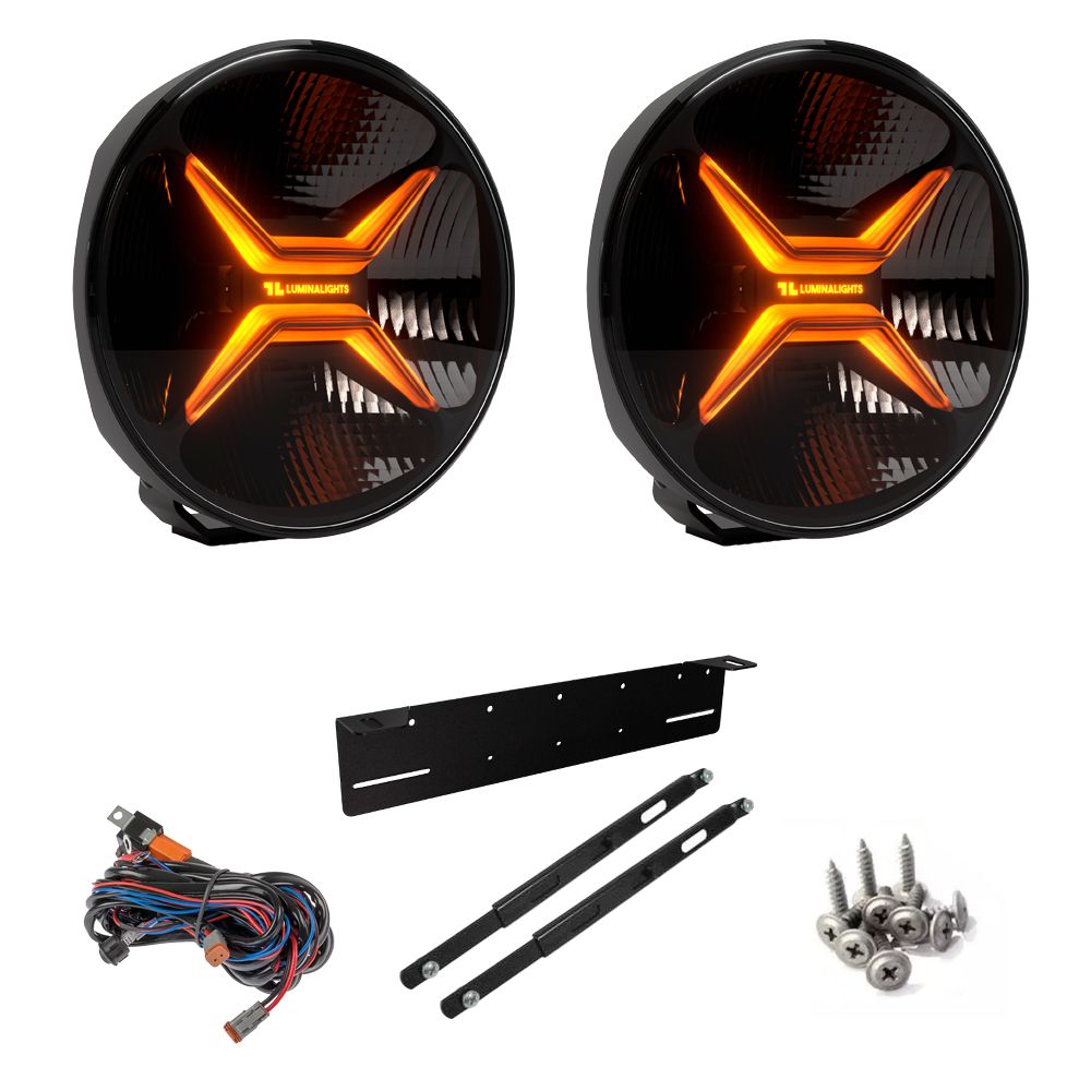 LuminaLights Rebellion MAX 9" LED-extraljus X2