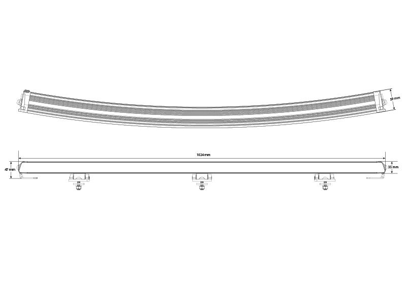 W-Light Surge Super Slim 40 LED-ramp
