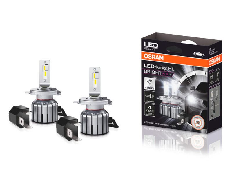 Osram HL Bright H4/H19 LED-lampa, par
