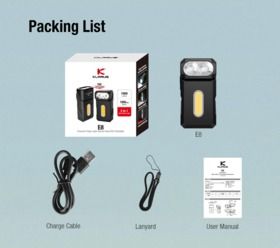 Klarus E8 Multi- Ficklampa