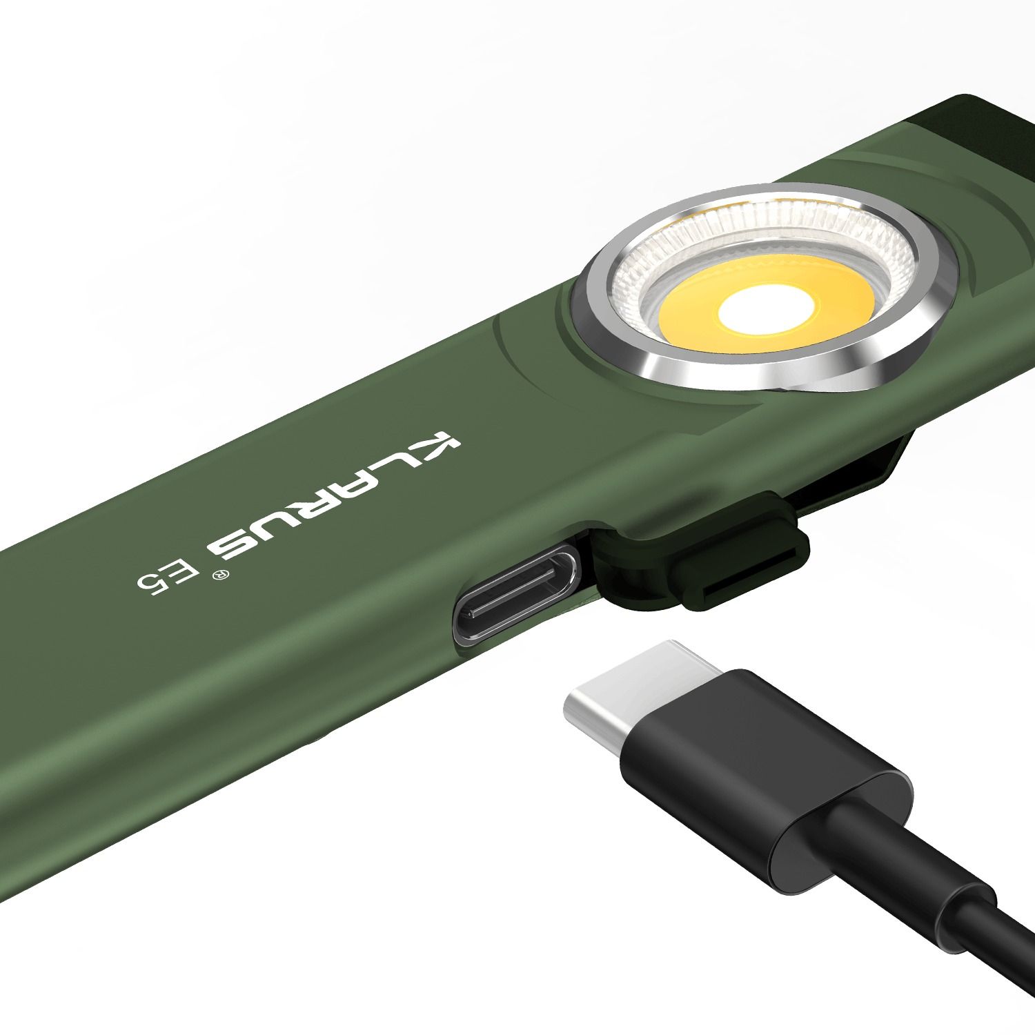 Ficklampa Klarus E5, grön