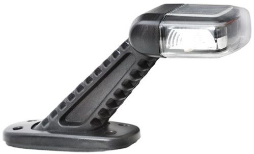 LED änd-/sidovisare, gummiarm 45°