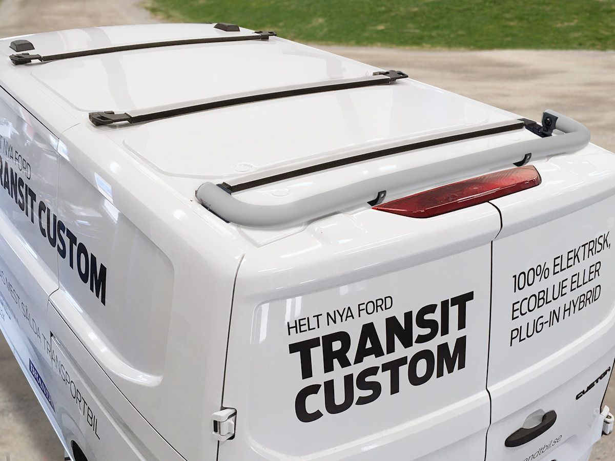 T-RACK Ford Transit Custom med original takräcke 24- bakre takbåge