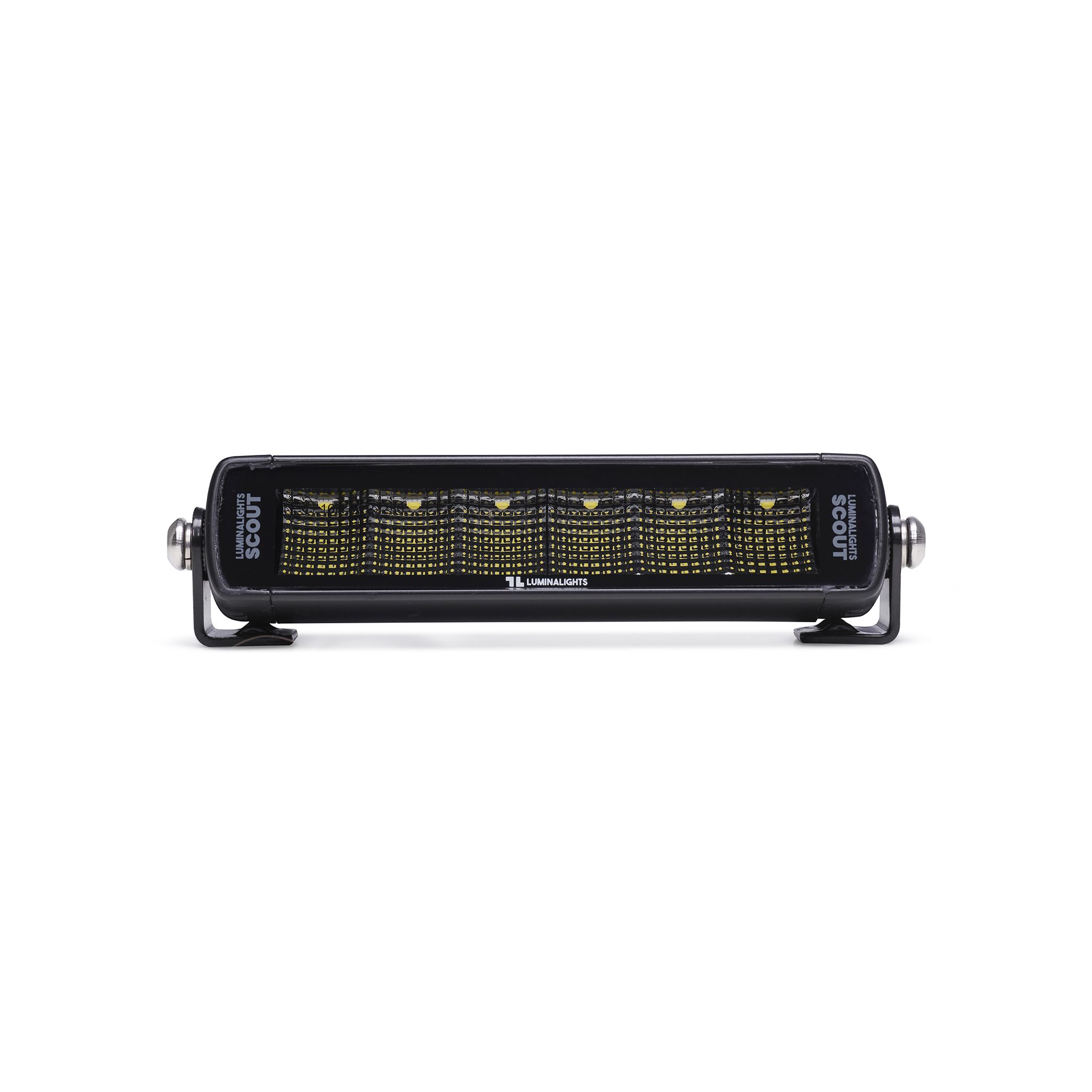 Arbetsljusramp LuminaLights Dark Work Slim 200 LED – 177 mm Flood Beam
