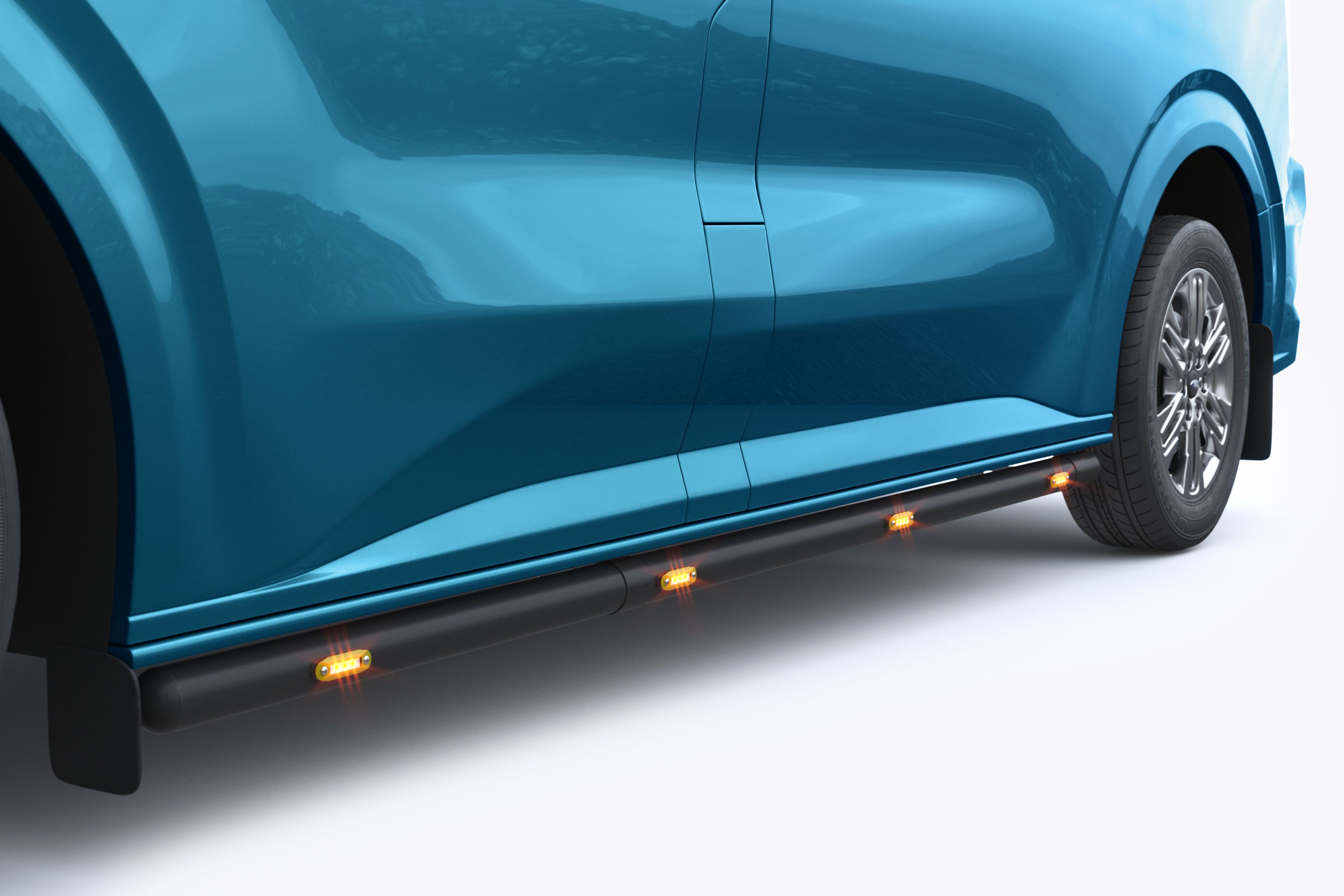 Sidorör LED L2 Ford Transit Custom 2023- Black