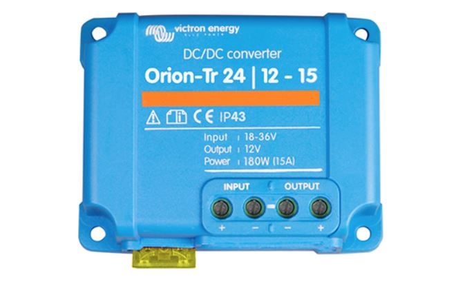 Spänningsreducerare 24V -> 12V, 15A, Victron Energy