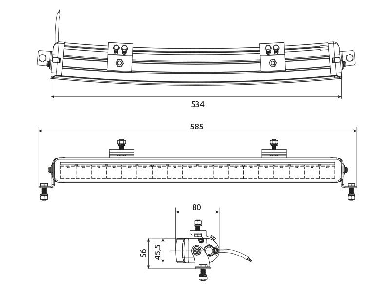 W-light Wave II Frameless ledramp
