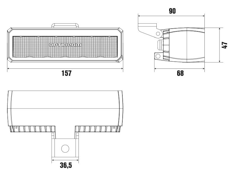 Arbetsbelysning Optibeam SlimX Flash