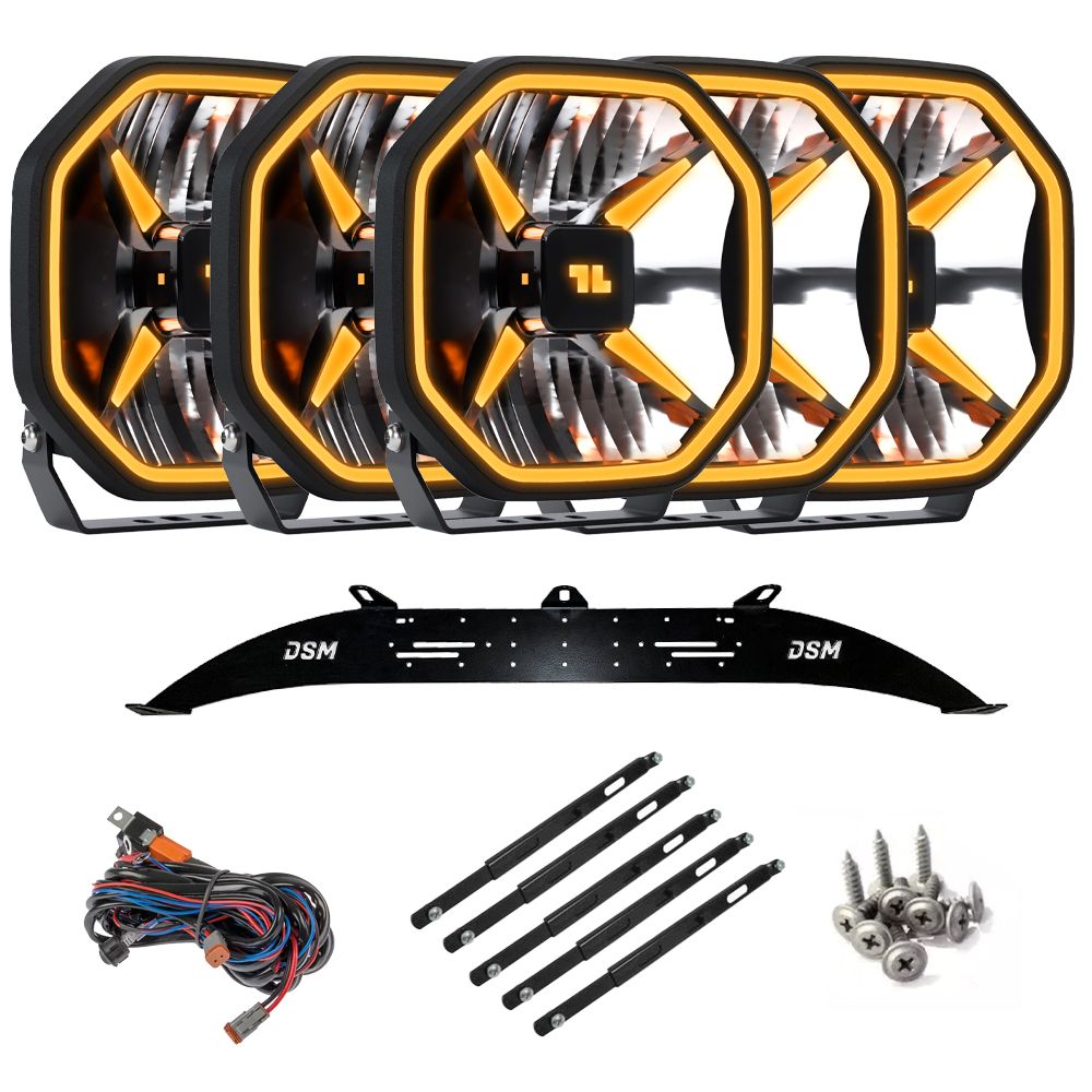 LED-Extraljus LuminaLights Power X 9 x5