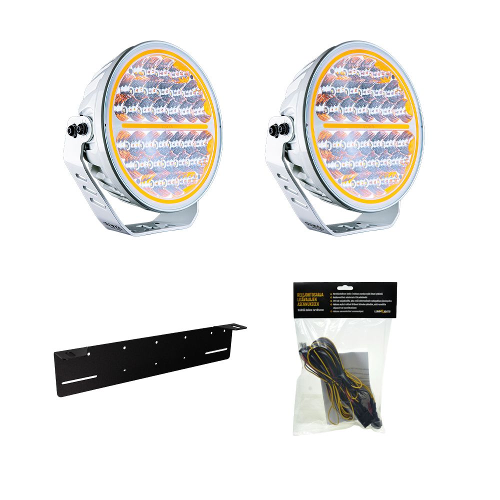 Siberia Night Ranger 9" White x2 Komplett paket
