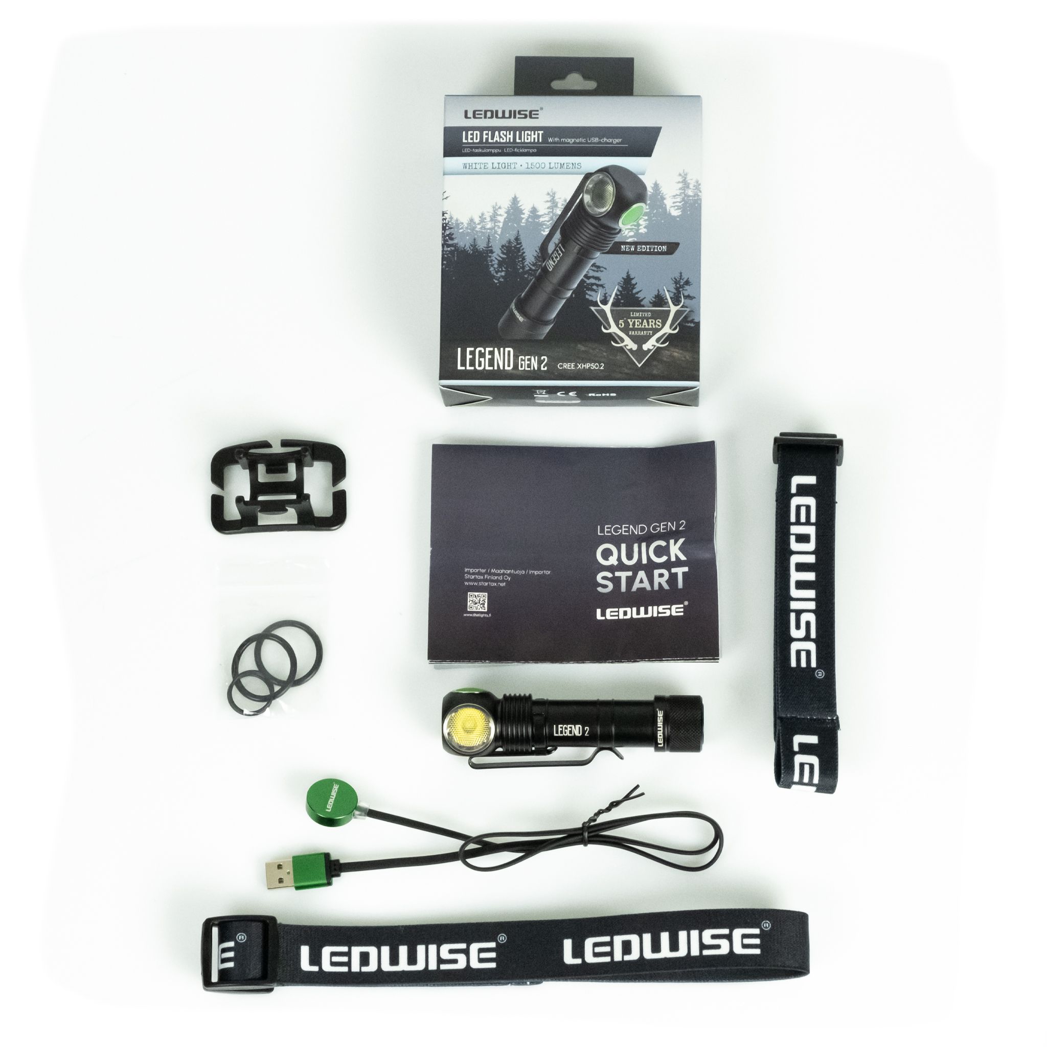 Pannlampa Ledwise Legend 2, white