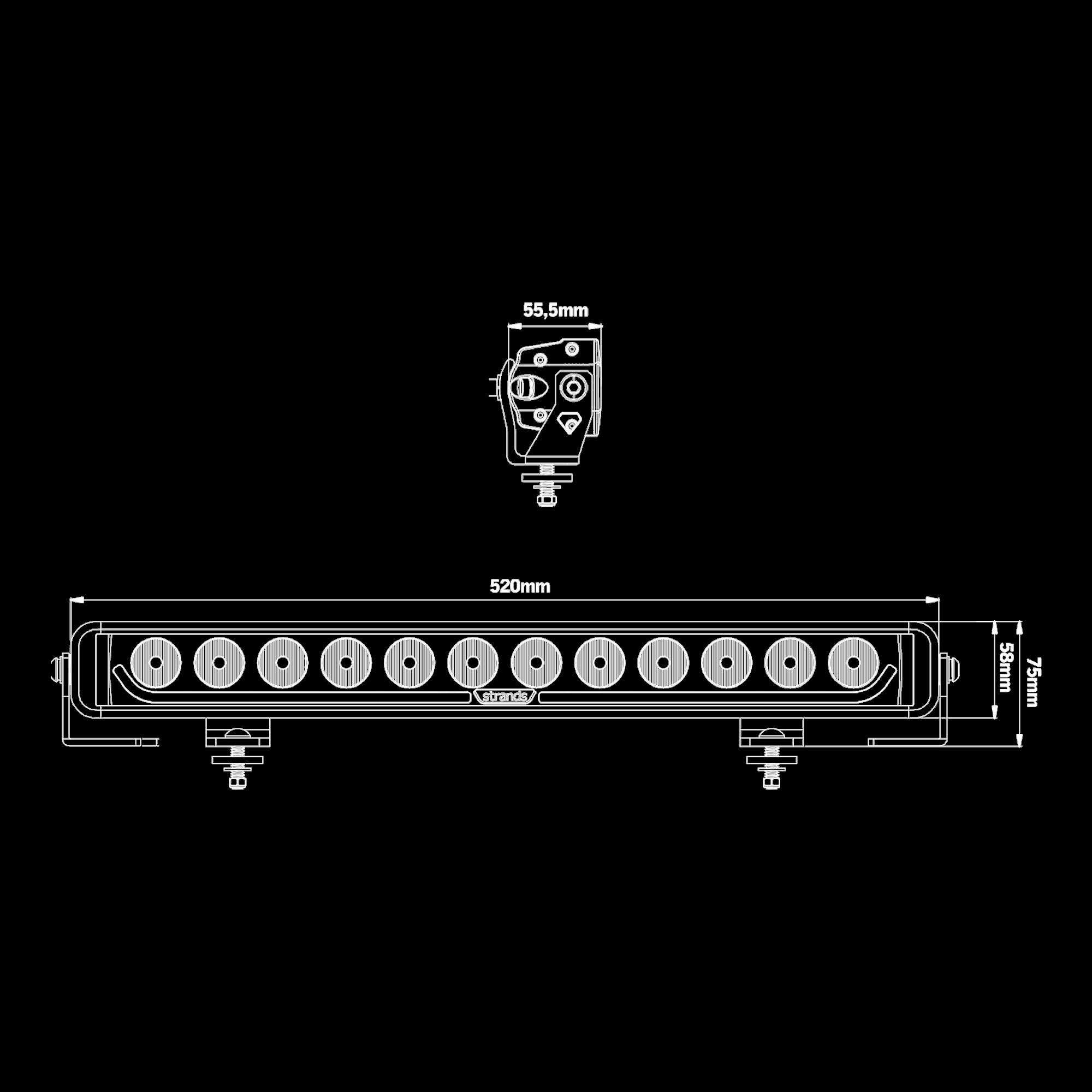 LED-ramp Strands Dark Knight Identity 20"