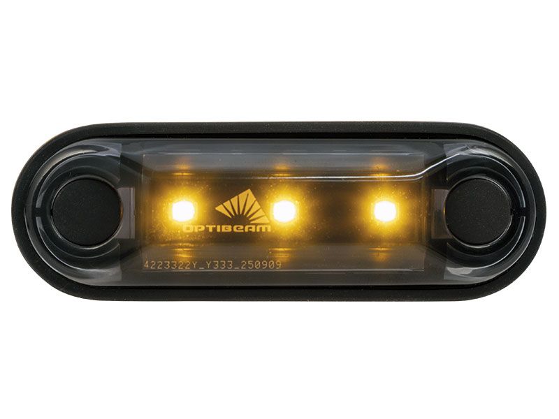 Optibeam Dark Phantom markeringsljus gul 0,5 m ADR