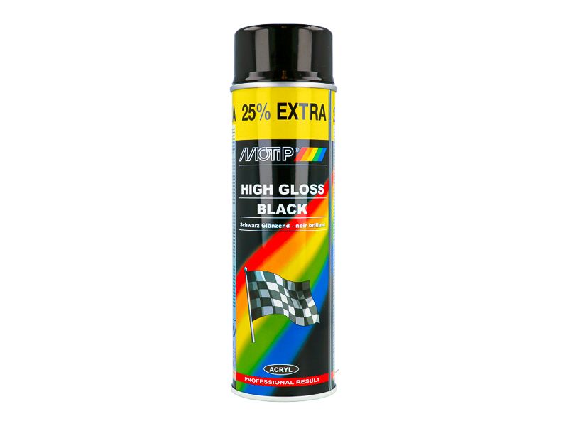 Motip Rally Svart blank 500Ml