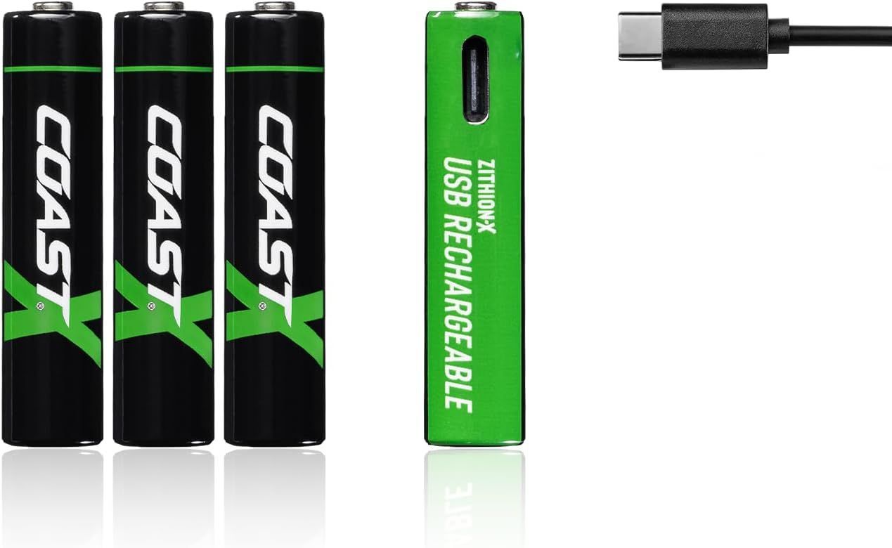 COAST ZITHION-X AAA Laddbara batterier (4st)