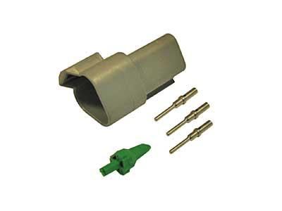 Deutsch DT 3-pin. 0,5 - 1,5mm2 kontaktserie hane/hona