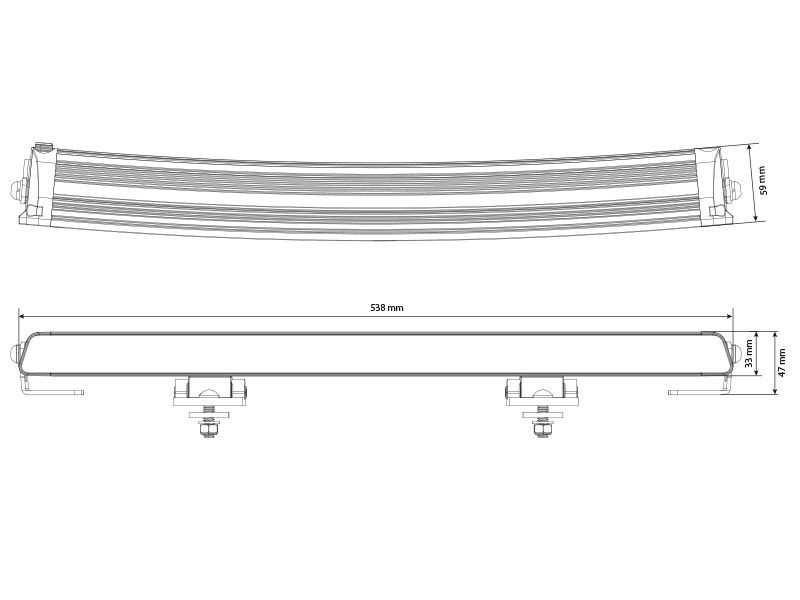 W-Light Surge Super Slim 20 utan positionsljus LED-ramp