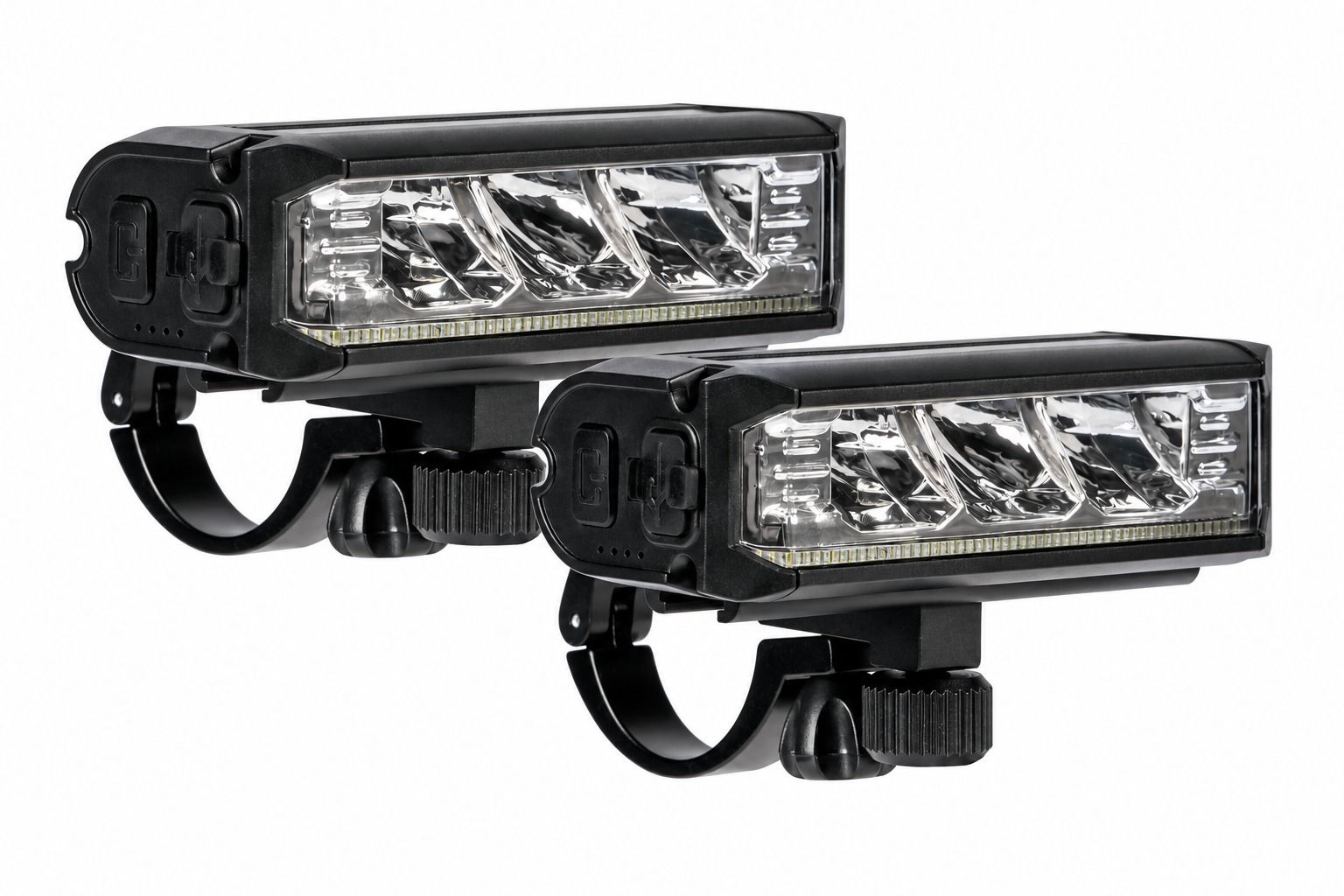 Nitegear Rider 2-pack, LED cykelframlampa, 1000lm