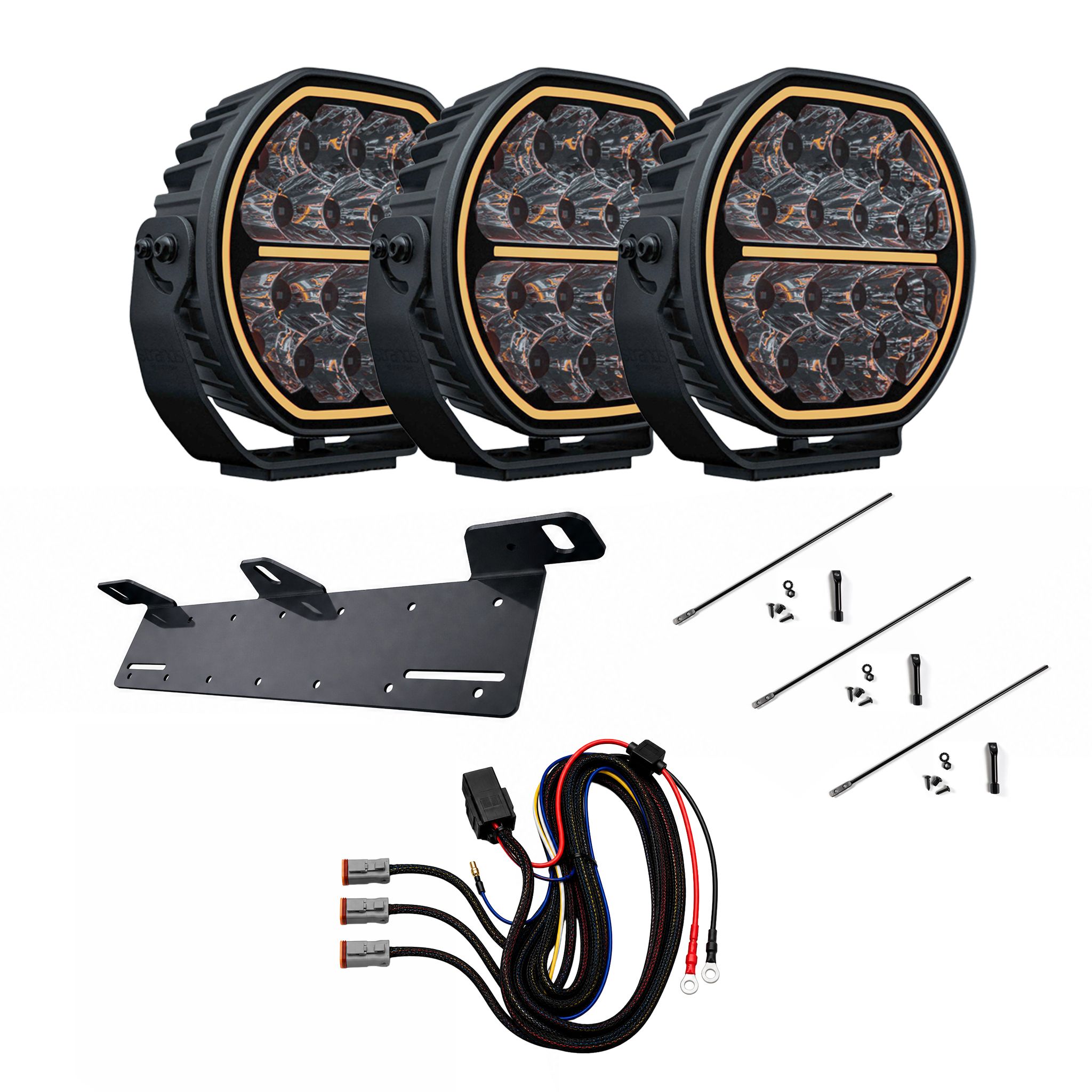 Strands Big Energy V2 (2.0) 9" LED-extraljuspaket 3-Pack