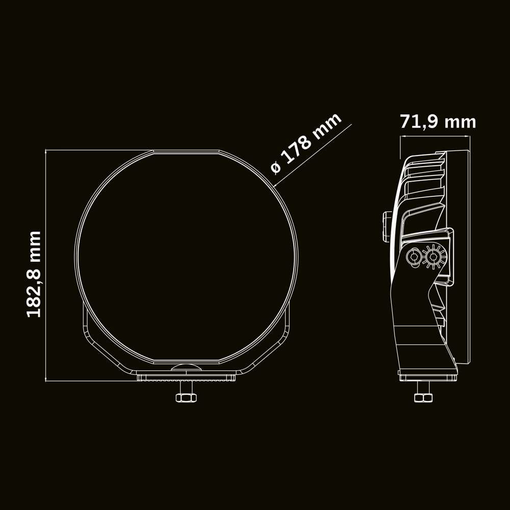 Skylord Exp 9" LED-extraljus