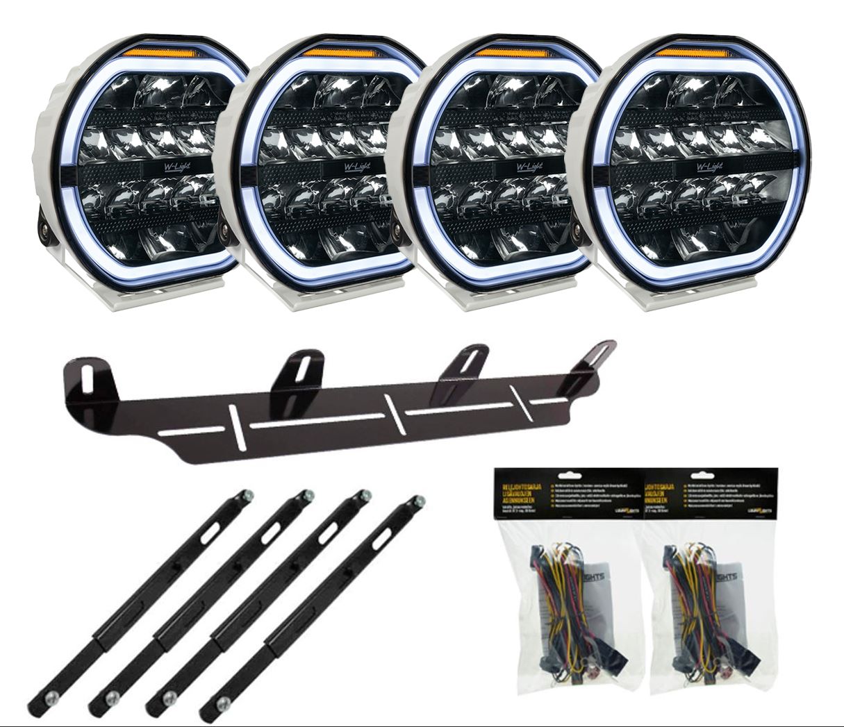 W-Light Fury 9'' White X4 Kit