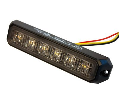 LED-Varningsljus 6LED, Axixtech, R65 Gul