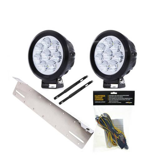 LuminaLights Power X 80W 2 st komplett extraljuspaket