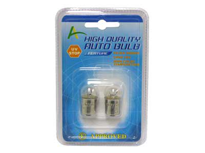 BA15s Lampa 10W, 12V, 2 styckna
