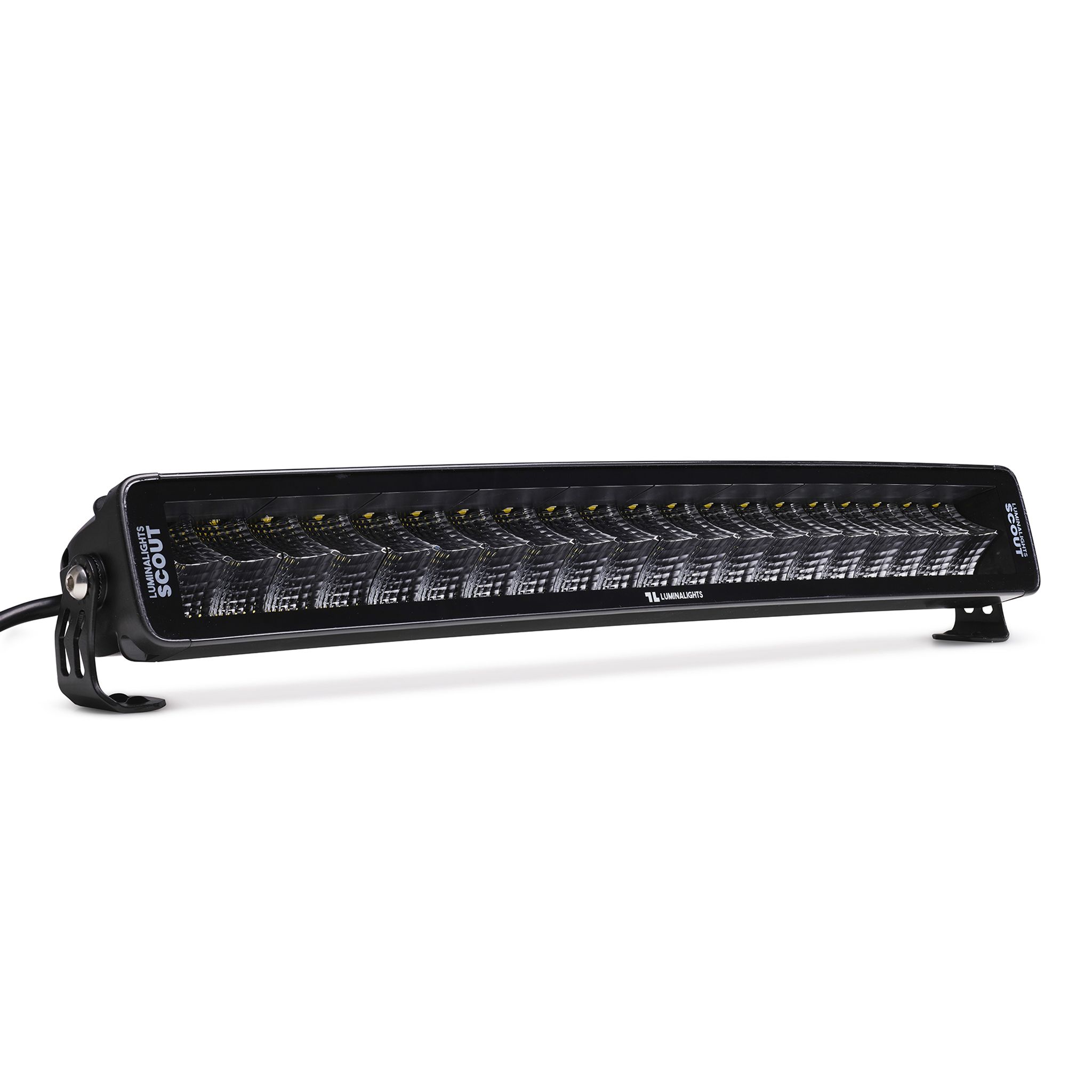 Arbetsljusramp LuminaLights Dark Work Dual 600 Curved LED – 561 mm Flood Beam