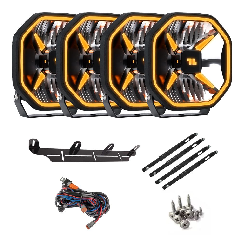 LED-Extraljus LuminaLights Power X 9 x4
