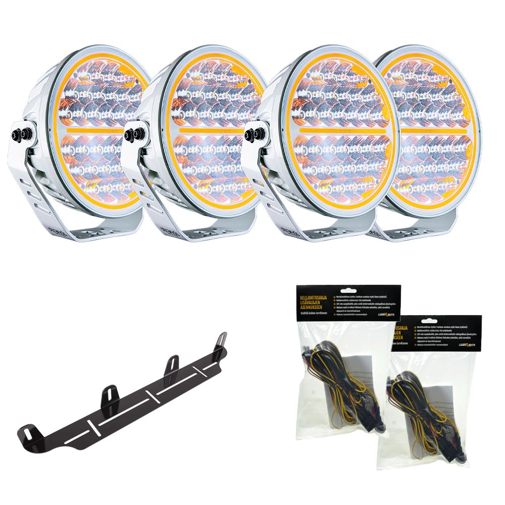 Siberia Night Ranger 9" White x4 Komplett paket