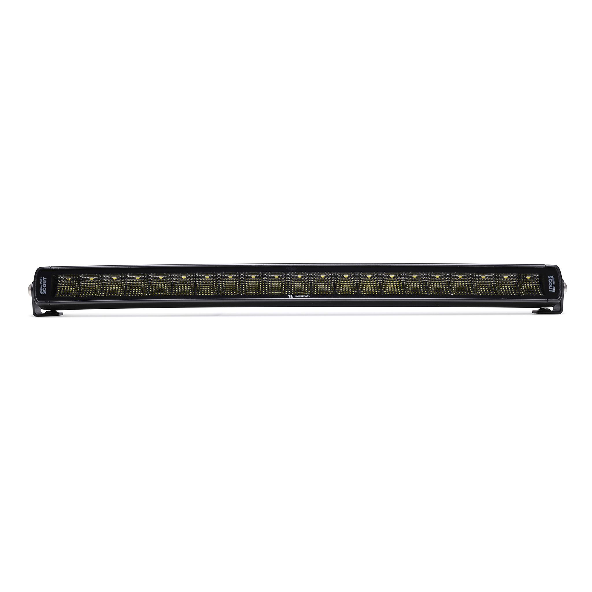 Arbetsljusramp LuminaLights Dark Work Slim 600 Curved LED – 522 mm Flood Beam