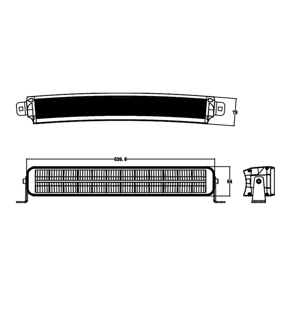LuminaLights RENEGADE DUAL 20" Curved LED-Ramp 