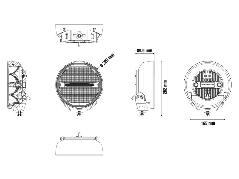Optibeam Elites 9 Heated LED-extraljus