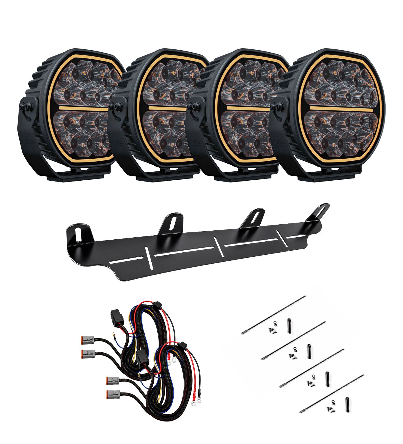 Strands Big Energy V2 (2.0) 9" LED-extraljuspaket 4-Pack