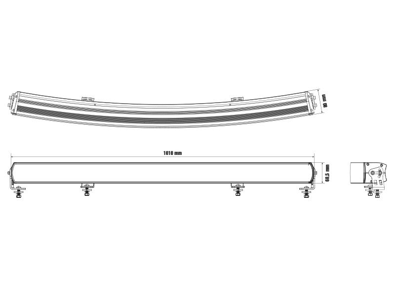 Optibeam Super Captain Dual 1000 Curved