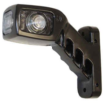 LED-positionsljus med gummi arm 135mm
