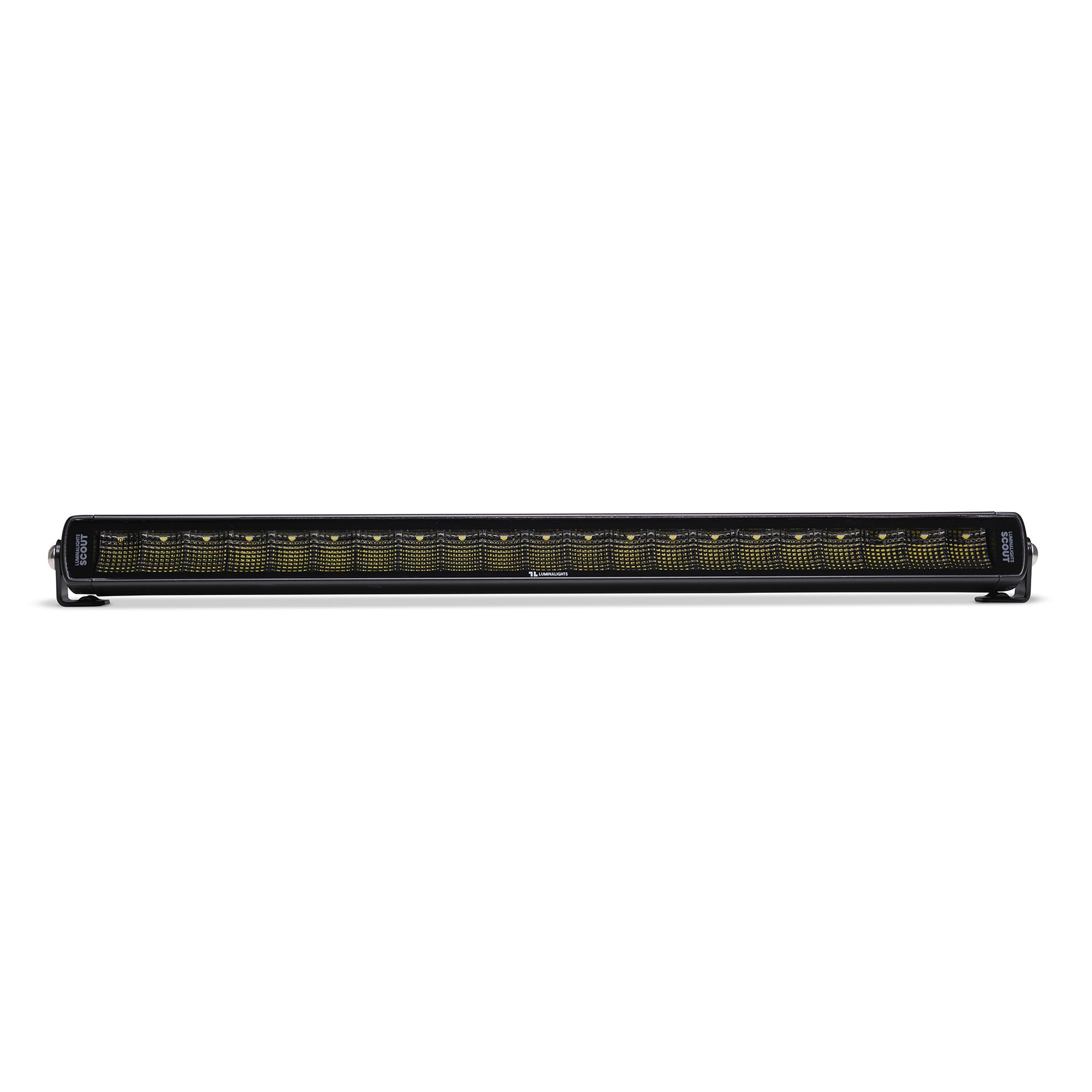 Arbetsljusramp LuminaLights Dark Work Slim 600 LED – 522 mm Flood Beam