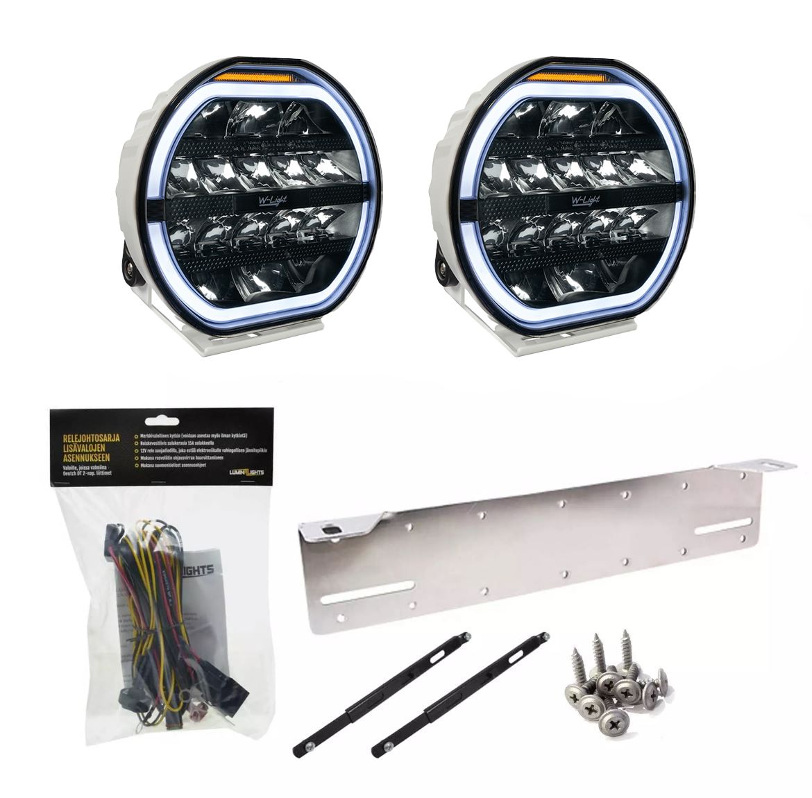 W-Light Fury 9'' White X2 Kit