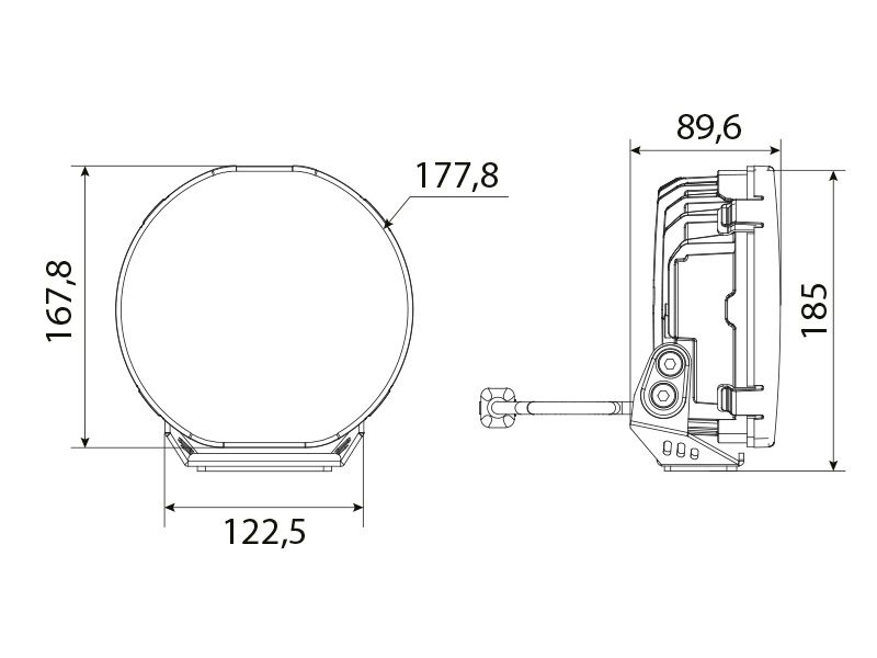 W-Light Fury 7 LED-extraljus