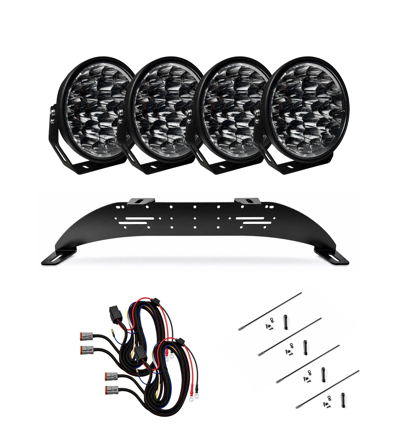 RALLY 4-Paket W9 Phoenix DARK EDITION LED-Extraljuspaket