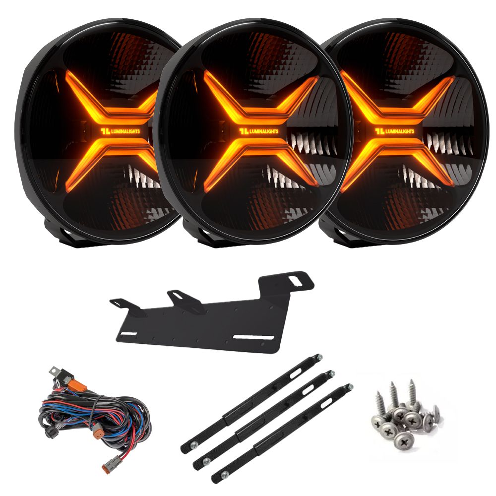 LuminaLights Rebellion MAX 9" LED-extraljuspaket X3