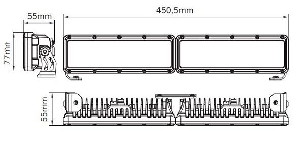 DUO LED BAR 18"