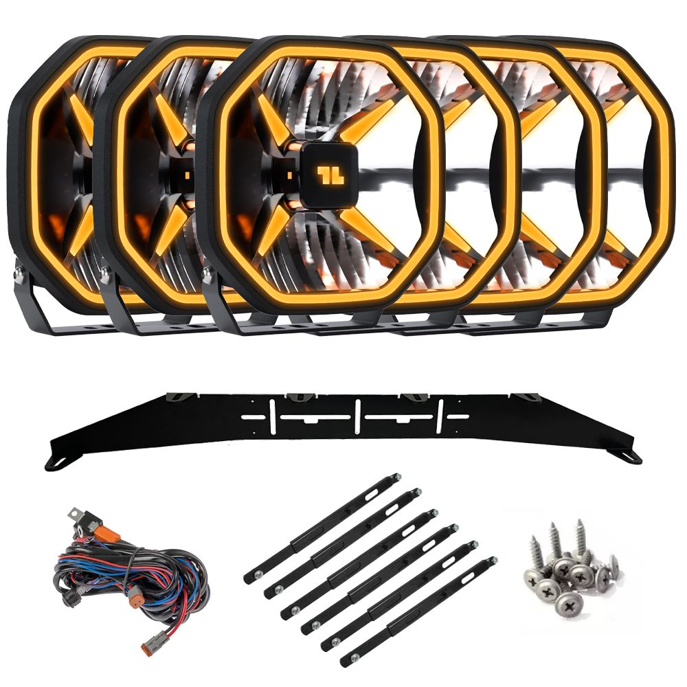 LED-Extraljus LuminaLights Power X 9 x6