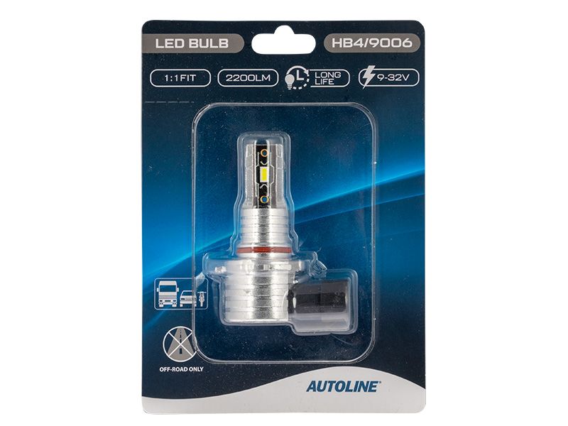 AUTOLINE DIRECT FIT LED BULB HB4/9006 9-32V 2200LM