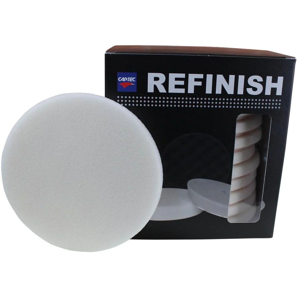 Cartec Finishing Pad White Flat 135x12mm